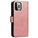 Custodia Portafoglio Con Supporto Per Iphone 15 Pro, Custodia Magnetica - Rosa - Foto miniatura 3