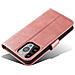 Custodia Portafoglio Con Supporto Per Iphone 15 Pro, Custodia Magnetica - Rosa - Foto miniatura 5
