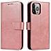 Custodia Portafoglio Con Supporto Per Iphone 15 Pro, Custodia Magnetica - Rosa - Foto miniatura 6