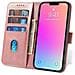 Custodia Portafoglio Con Supporto Per Iphone 15 Pro, Custodia Magnetica - Rosa - Foto miniatura 7