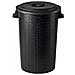 Bidone Giardino, Polietilene, Riciclabile. Coperchio Non Incluso. Nero 50 Lt - Foto miniatura 3