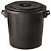 Bidone Giardino, Polietilene, Riciclabile. Coperchio Non Incluso. Nero 50 Lt - Foto miniatura 1