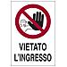 Cartello segnaletica in plastica Vietato L'Ingresso cm 30x20 - Foto miniatura 3