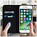 Custodia Iphone 7 / 8 Sportellino Portacarte Funzione Stand Nero - Foto miniatura 3
