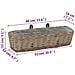 Fioriere Da Balcone 2 Pz In Vimini Con Rivestimento In Pe 60 Cm - Foto miniatura 6