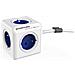 Power Cube Extended Blu FR, 5 X Presa e distribuzione dell' energia, 230 V FR, Bianco Blu - Foto miniatura 1