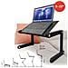 WonderWorker Newton Portatile Tavolo per Laptop, Pieghevole Tavolino per PC da Letto, Regolabile Supporto per Laptop, Leggio per Letto, Alluminio Leggero Nero, Ideale per Laptop Fino a 7-17 - Foto miniatura 1