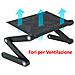 WonderWorker Newton Portatile Tavolo per Laptop, Pieghevole Tavolino per PC da Letto, Regolabile Supporto per Laptop, Leggio per Letto, Alluminio Leggero Nero, Ideale per Laptop Fino a 7-17 - Foto miniatura 2