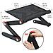 WonderWorker Newton Portatile Tavolo per Laptop, Pieghevole Tavolino per PC da Letto, Regolabile Supporto per Laptop, Leggio per Letto, Alluminio Leggero Nero, Ideale per Laptop Fino a 7-17 - Foto miniatura 4