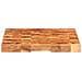 Tagliere 60x40x3,8 Cm In Legno Massello Di Acacia - Foto miniatura 2