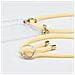 Catena Di Telefoni Cellulari Compatibile Con Asus Zenfone Max M2 In Crema Beige - Coperchio Protettivo In Silicone Con Anelli D'argento, Cinturino In Corda E Custodia Staccabile - Foto miniatura 3