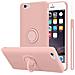 Custodia Compatibile Con Apple Iphone 6 Plus / 6s Plus In Liquid Rosa - Coperchio Protettivo In Silicone Tpu Flessibile Con Anello - Foto miniatura 1