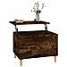 Tavolino Da Salotto Rovere Fumo 60x44,5x45 Cm Legno Multistrato - Foto miniatura 7