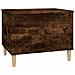 Tavolino Da Salotto Rovere Fumo 60x44,5x45 Cm Legno Multistrato - Foto miniatura 8