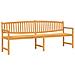 Panca da Giardino 228x59,5x90 cm in Legno Massello di Teak - Foto miniatura 1