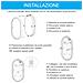Plafoniera Led 15w - Ip54 Resistente All'acqua - Luce Bianca Naturale 4500k - 1350 Lumen - Plafoniera Ovale Impermeabile Da Soffitto E Parete - Ideale Per Uso Esterno O Interno - Foto miniatura 5