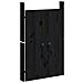Ante Da Cucina Da Esterno 2pz Nere 50x9x82cm Legno Massello Di Pino - Foto miniatura 3