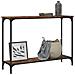 Tavolino Consolle Rovere Fumo 101x30,5x75 Cm Legno Multistrato - Foto miniatura 3