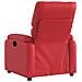 Poltrona Reclinabile Rossa In Similpelle - Foto miniatura 4