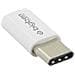 Adattatore Da Micro Usb A Usb C, Bianco - Foto miniatura 2