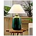 Lampada Da Tavolo Careta Ceramica Verde Scuro - Foto miniatura 7