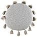 Set Di 2 Cuscini Madia Cotone 45 X 45 Cm Grigio Tinta Unita - Foto miniatura 5