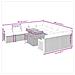 Set Divani Da Giardino 11 Pz Con Cuscini In Polyrattan Nero - Foto miniatura 2