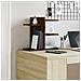 Organizer Scrivania Rovere Fumo 42x21,5x42 Cm Legno Multistrato - Foto miniatura 3