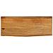 Piano Tavolo Bordi Vivi 80x20x3,8 Cm In Legno Massello Di Mango - Foto miniatura 1