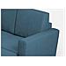 Divano Yasel 2 Posti Medio (due Sedute Da 70cm) + Pouf Misure Esterne L. 172 P. 145 Colore Avio - Foto miniatura 2