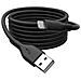 Cavo di collegamento in silicone Lightning, USB-A - Lightning 1 m, nero - Foto miniatura 4
