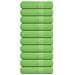 Asciugamani 10 Pz Verde Mela 50x100 Cm 360 G/m 100% Cotone - Foto miniatura 1