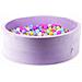 Ballenbak 130x40 Fluweel Zacht Paars Met Ballen 700 St. (roze, Geme Leerd, Geel, Babyblauw, Zeemeermineffect) - Foto miniatura 1