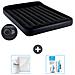 Set Materassino Gonfiabile - 203x152x25 Cm - Blu Scuro - Include Accessori Coordinati - Foto miniatura 1