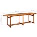 Tavolo Da Pranzo Per Esterni 280x90x75cm Legno Massello Acacia - Foto miniatura 6