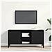 Mobile TV in Legno Ingegnerizzato Nero 102x35x50 cm - Foto miniatura 4