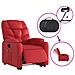 Poltrona Alzapersona Reclinabile Elettrica Rossa in Similpelle - Foto miniatura 6