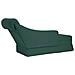 Sdraio con Capezzale e Bracciolo Destro Verde Scuro in Velluto - Foto miniatura 6
