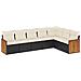 Set Divani da Giardino con Cuscini 7pz Nero Polyrattan - Foto miniatura 1