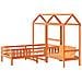 Giroletto con Panca e Tetto Cera 90x200 cm Legno Massello Pino - Foto miniatura 3