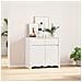 "Mobile da soggiorno ""DRAMMEN"" Bianco 79x43x75,5 cm Legno massello Pino" - Foto miniatura 2