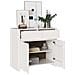 "Mobile da soggiorno ""DRAMMEN"" Bianco 79x43x75,5 cm Legno massello Pino" - Foto miniatura 3
