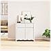 "Mobile da soggiorno ""DRAMMEN"" Bianco 79x43x75,5 cm Legno massello Pino" - Foto miniatura 4