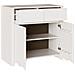 "Mobile da soggiorno ""DRAMMEN"" Bianco 79x43x75,5 cm Legno massello Pino" - Foto miniatura 5