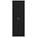 Armadio Alto Rovere Nero 60x35x180 cm Legno Ingegnerizzato - Foto miniatura 6