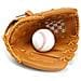 Guanto Da Softball E Hockey In Pelle Pu Ispessita Per La Protezione Delle Mani Brown L - Foto miniatura 1