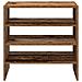 Scarpiere 2 pz Impilabili Legno Antico 60x30x30,5 cm - Foto miniatura 4