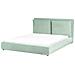 Letto Velluto Bajonna 160 X 200 Cm Verde Menta - Foto miniatura 2
