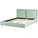 Letto Velluto Bajonna 160 X 200 Cm Verde Menta - Foto miniatura 3