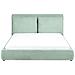 Letto Velluto Bajonna 160 X 200 Cm Verde Menta - Foto miniatura 4